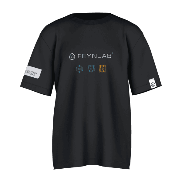 Černé pracovní tričko FEYNLAB pro detailery zepředu