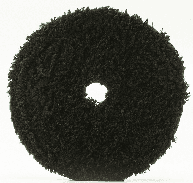 Černý mikrovláknový finišovací kotouč Buff and Shine Uro-Fiber Finisher s chladicí dírou