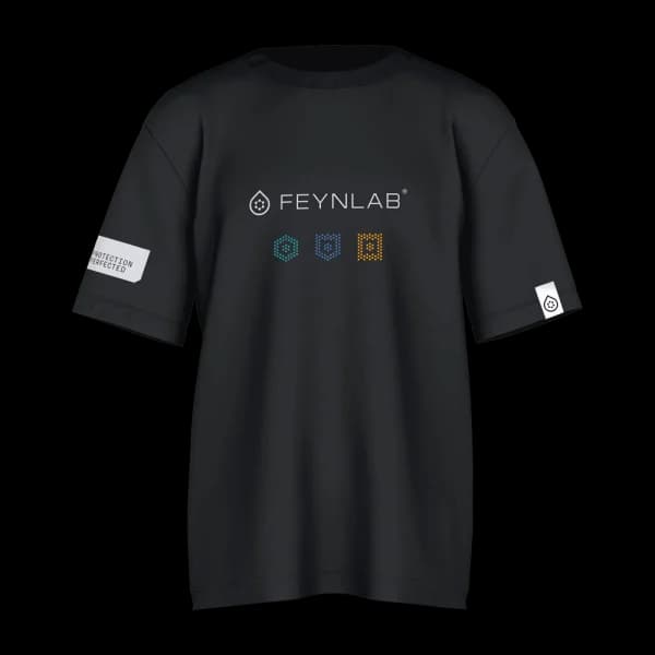 Černé pracovní tričko FEYNLAB pro detailery zepředu